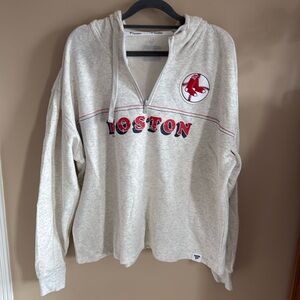 Fanatics Women’s Cropped Boston Red Sox 1/4 zip Hoodie, size 2XL (runs small)